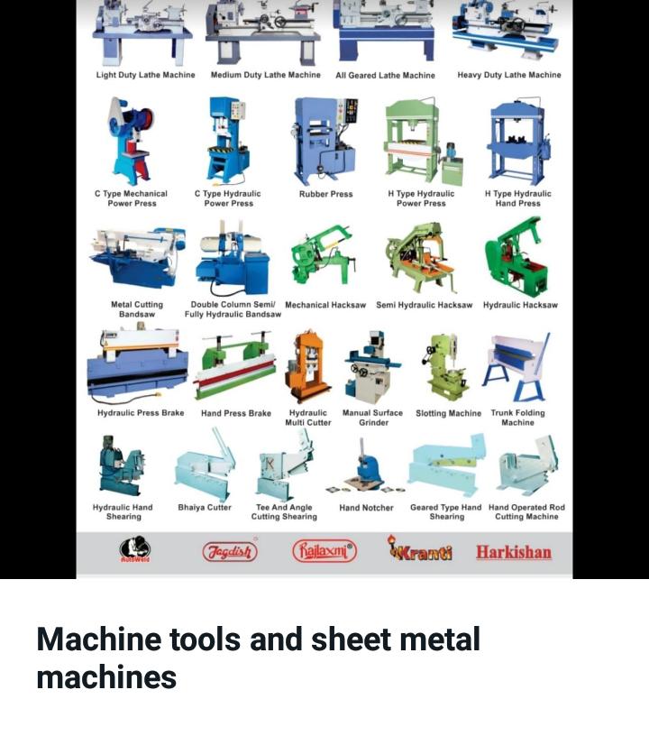 Sheet metal machines